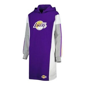 [NWT] GILL 4 HER | LA LAKERS Bootleg Longsleeve Hoodie T-shirt Dress Size M